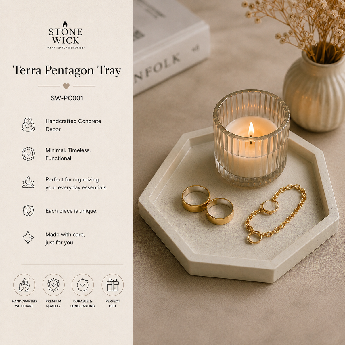 Terra Pentagon Tray