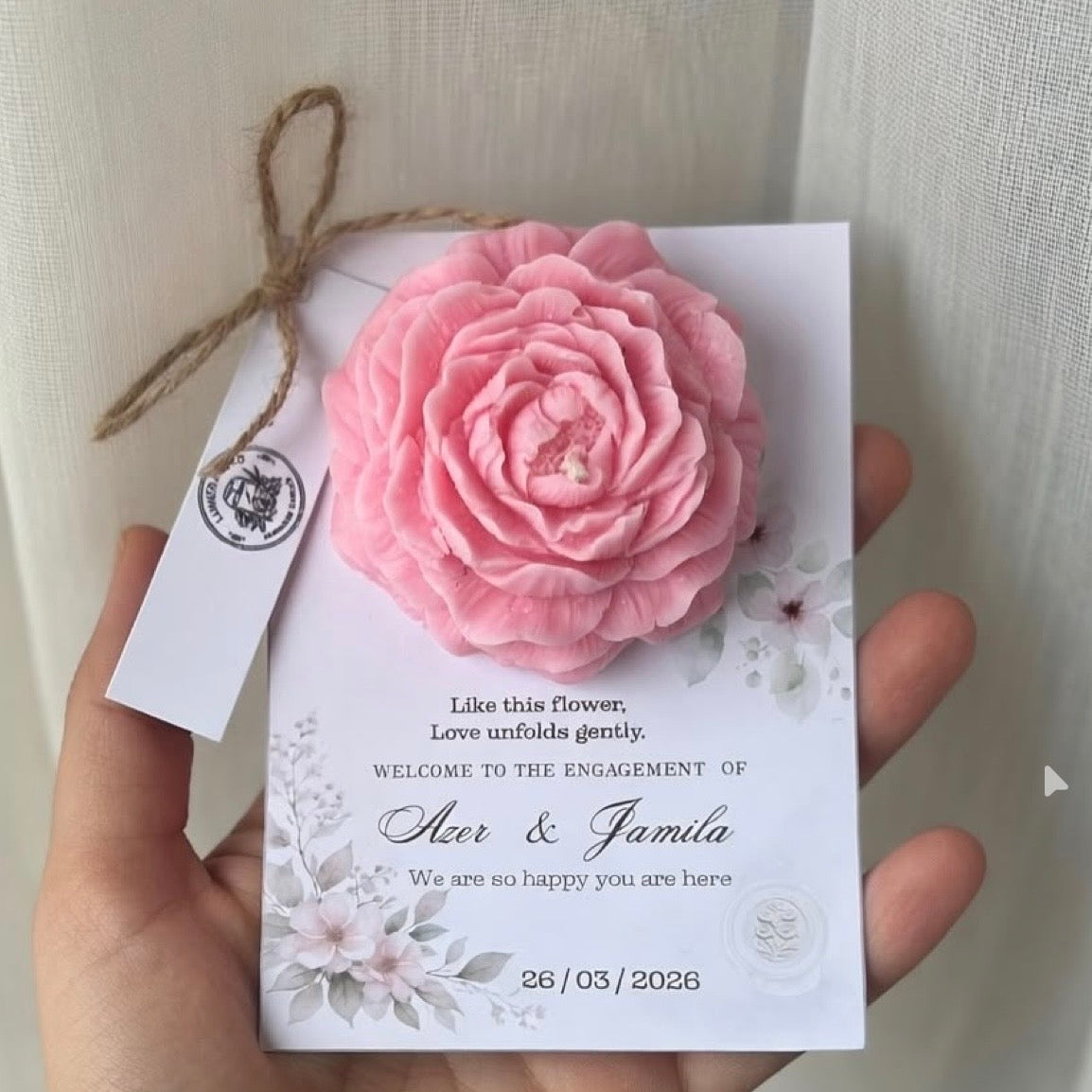 Peony Candle